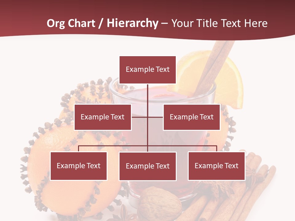 Winter Xmas Orange PowerPoint Template