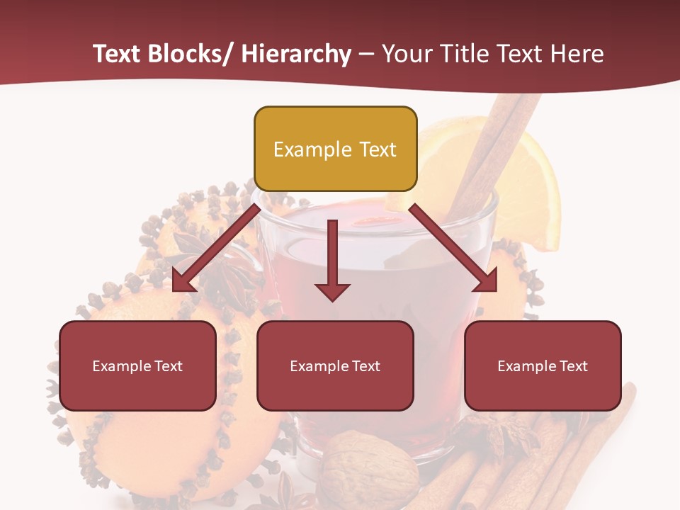 Winter Xmas Orange PowerPoint Template