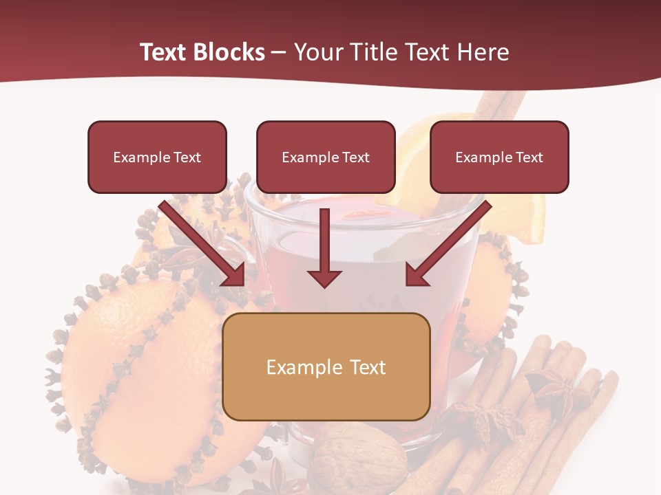 Winter Xmas Orange PowerPoint Template