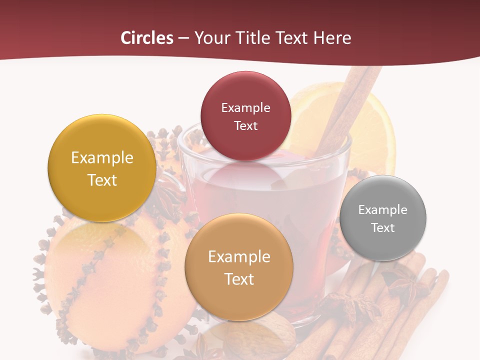 Winter Xmas Orange PowerPoint Template