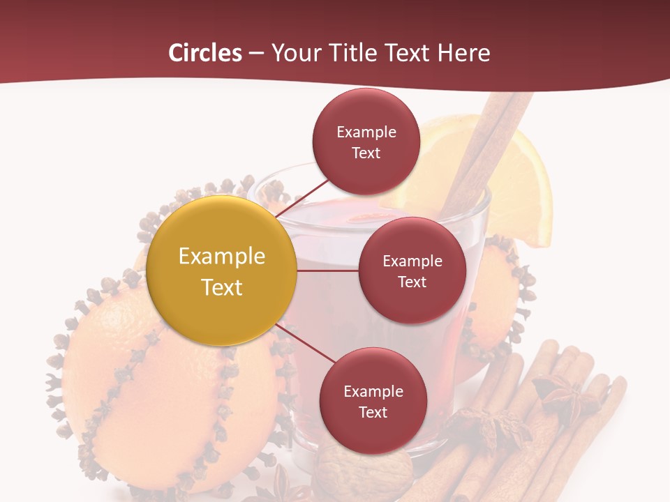 Winter Xmas Orange PowerPoint Template