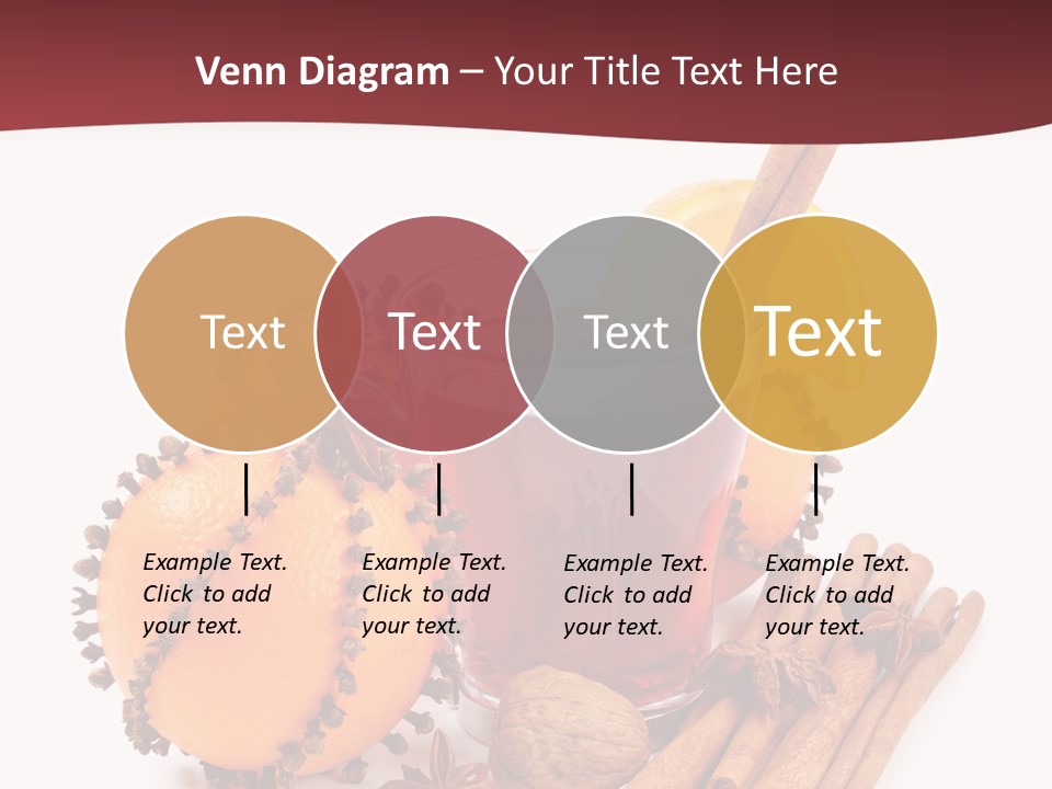 Winter Xmas Orange PowerPoint Template