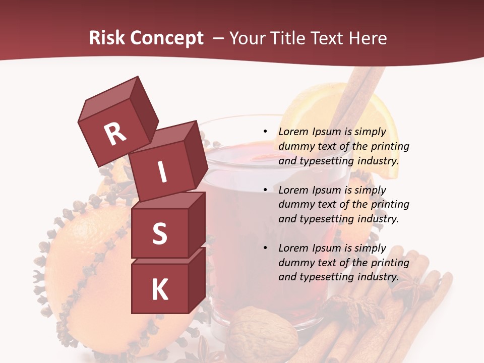 Winter Xmas Orange PowerPoint Template