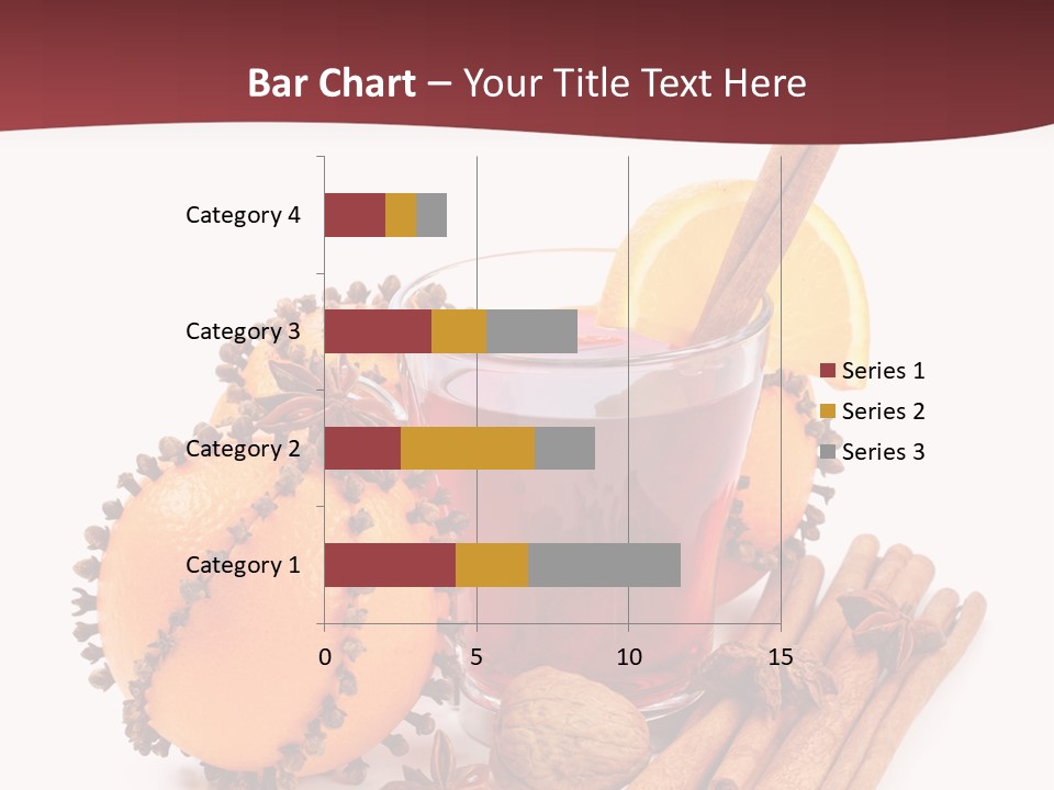 Winter Xmas Orange PowerPoint Template