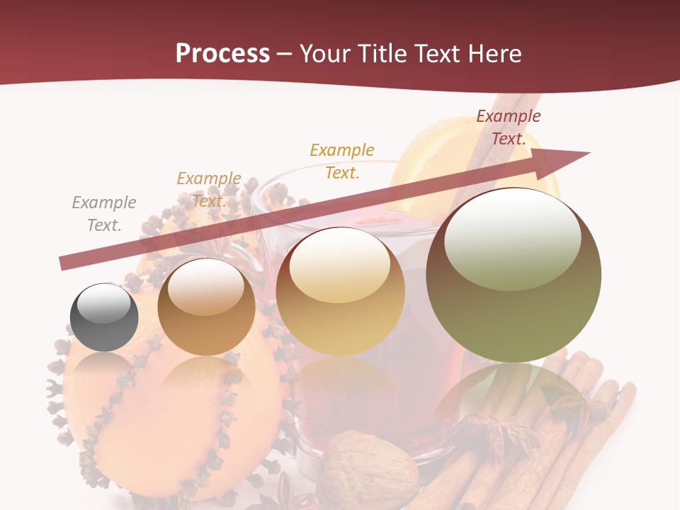 Winter Xmas Orange PowerPoint Template