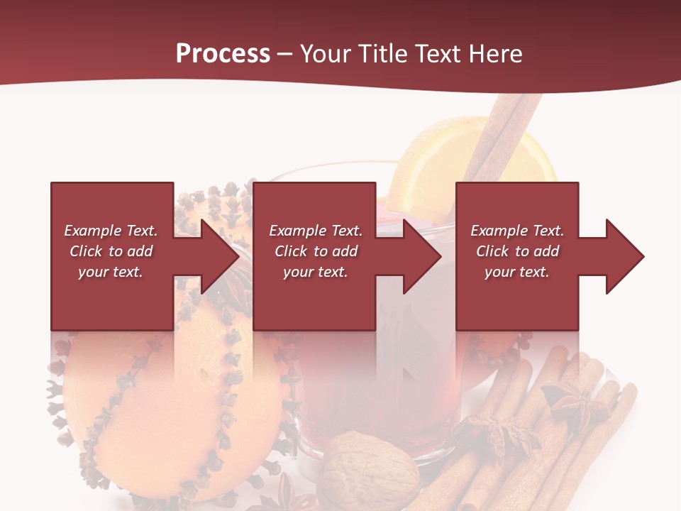 Winter Xmas Orange PowerPoint Template