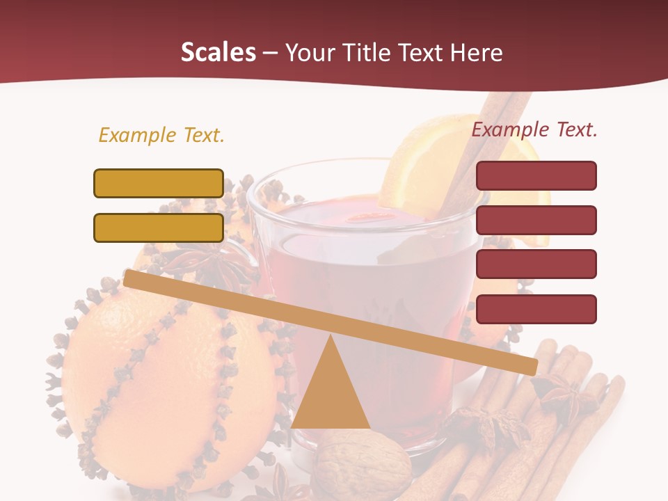 Winter Xmas Orange PowerPoint Template