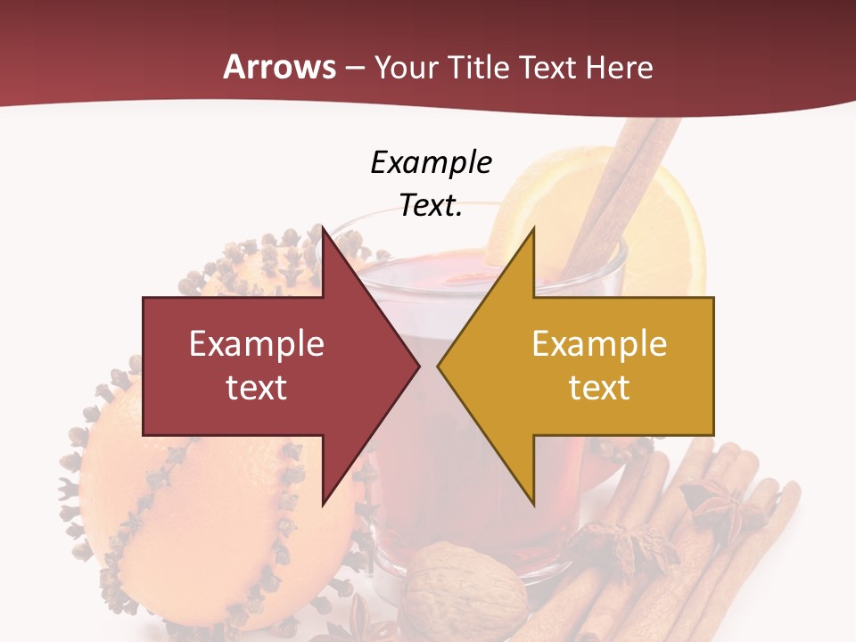Winter Xmas Orange PowerPoint Template