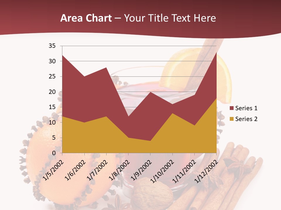 Winter Xmas Orange PowerPoint Template