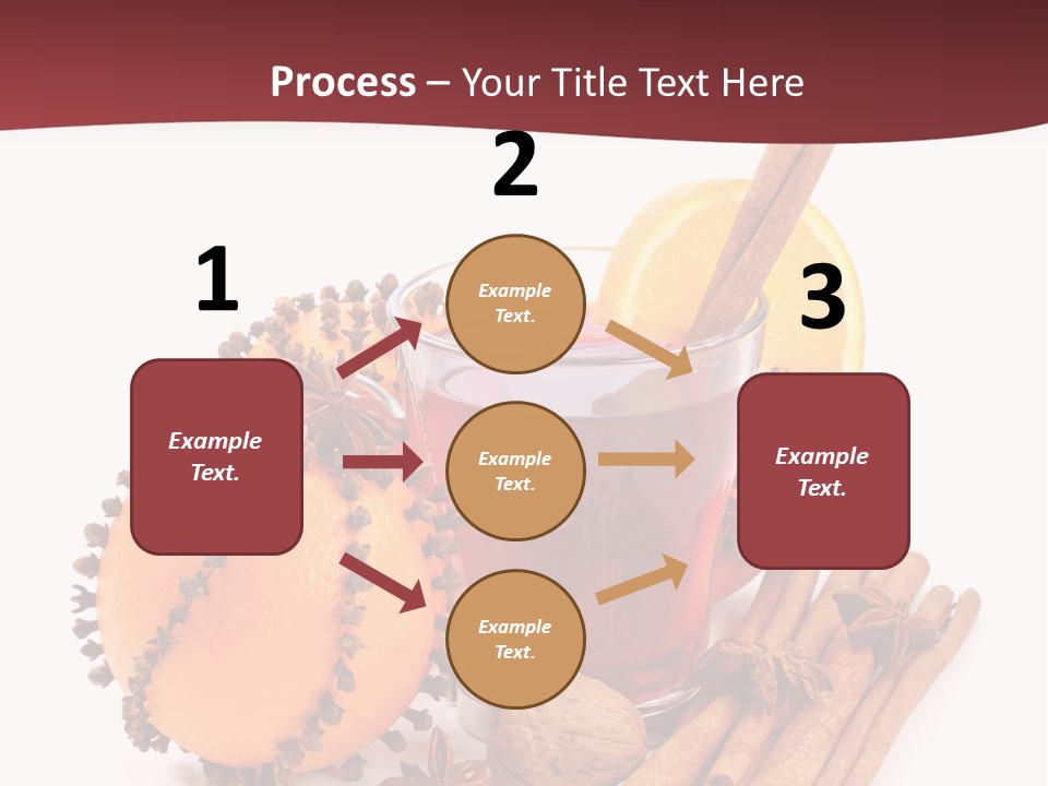 Winter Xmas Orange PowerPoint Template
