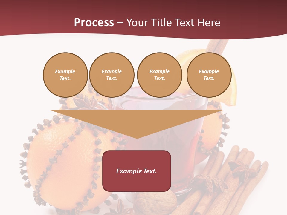 Winter Xmas Orange PowerPoint Template