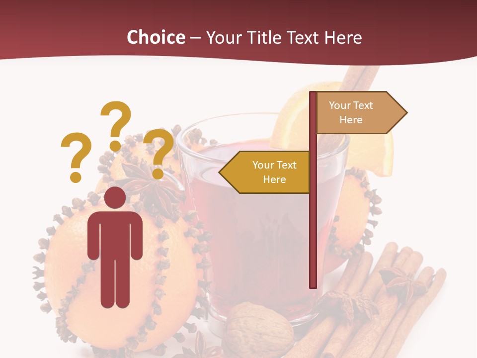 Winter Xmas Orange PowerPoint Template