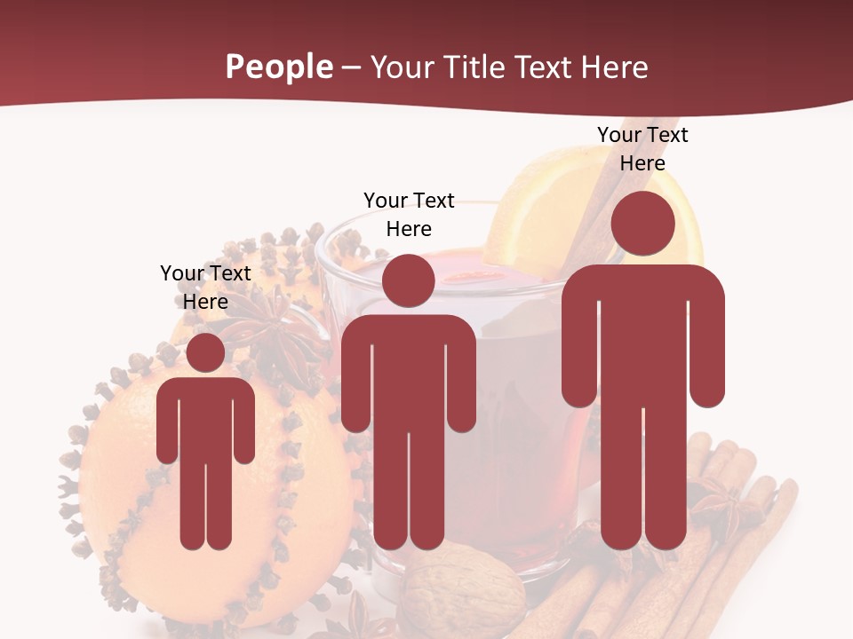 Winter Xmas Orange PowerPoint Template