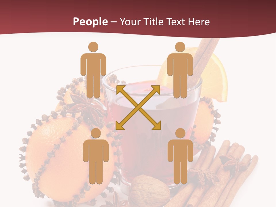 Winter Xmas Orange PowerPoint Template