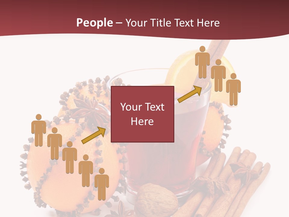 Winter Xmas Orange PowerPoint Template