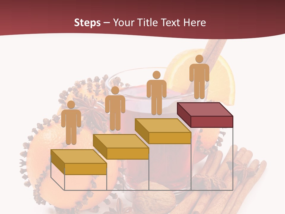 Winter Xmas Orange PowerPoint Template