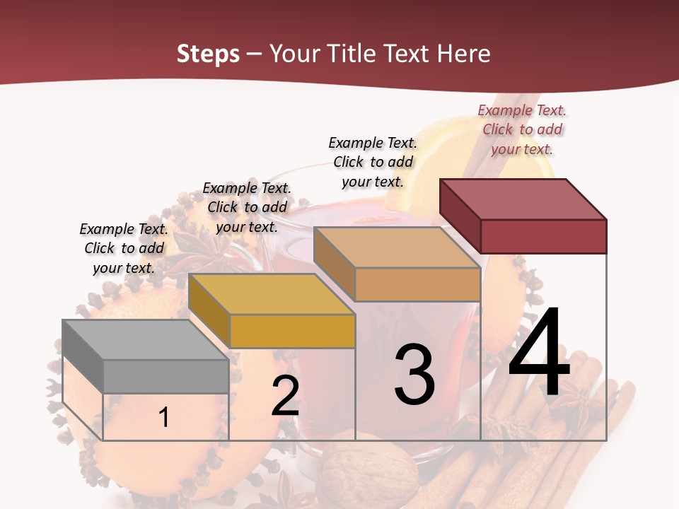 Winter Xmas Orange PowerPoint Template