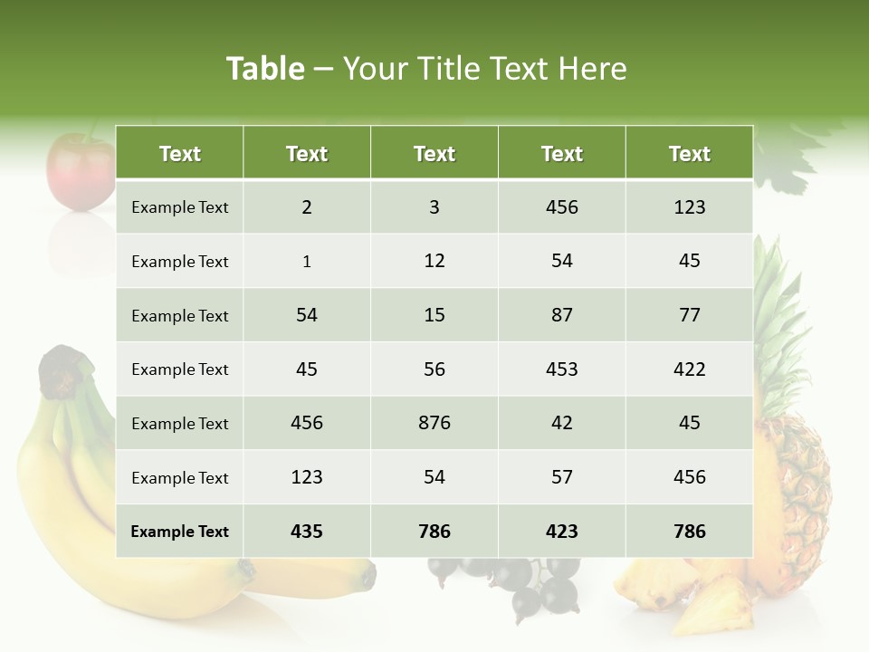 Still Life Background Isolated PowerPoint Template