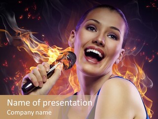 Performance Singing Party PowerPoint Template