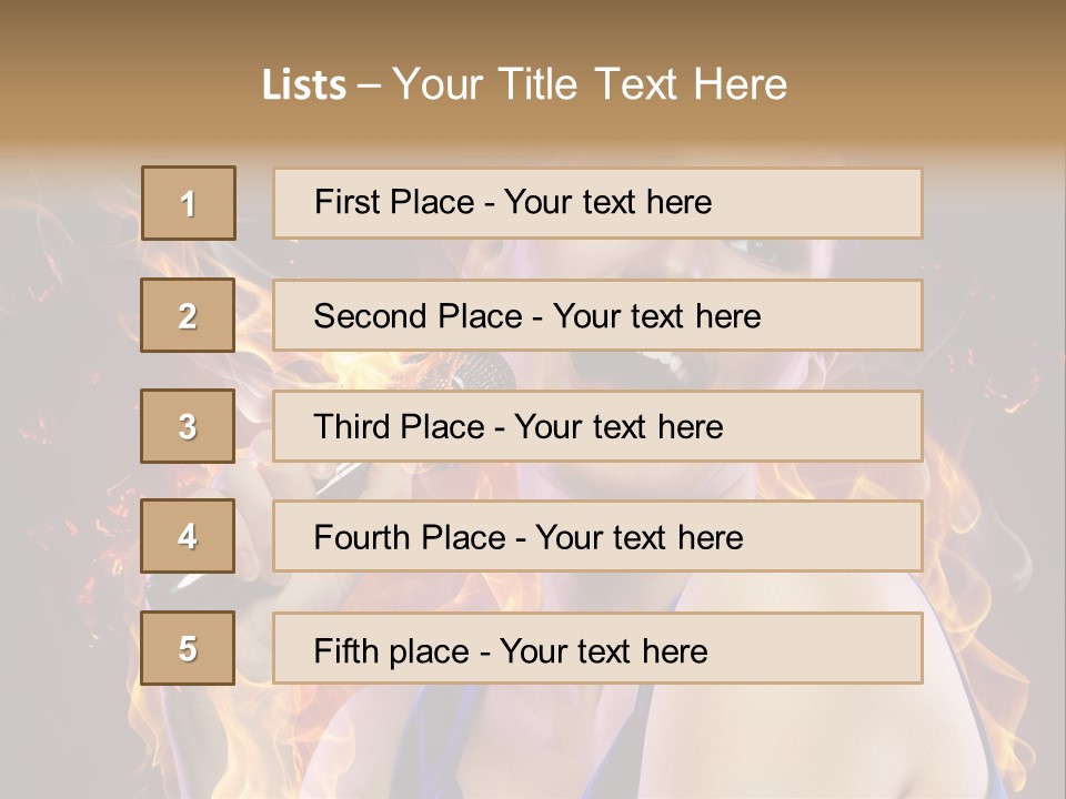 Performance Singing Party PowerPoint Template