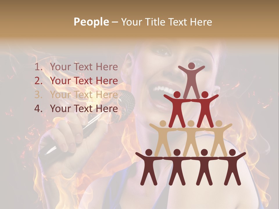 Performance Singing Party PowerPoint Template