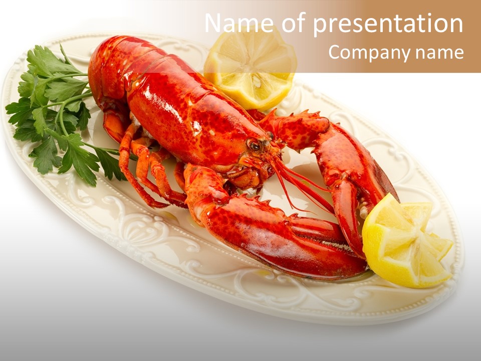 Shell Gourmet Dinner PowerPoint Template