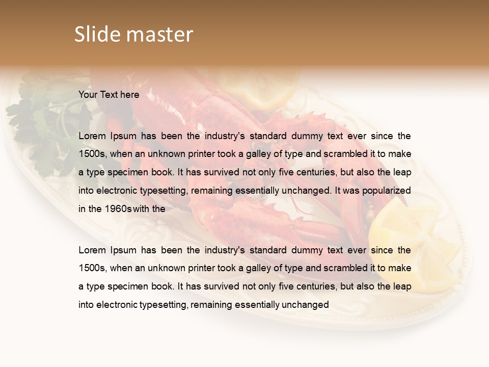 Shell Gourmet Dinner PowerPoint Template