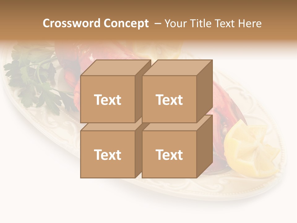 Shell Gourmet Dinner PowerPoint Template