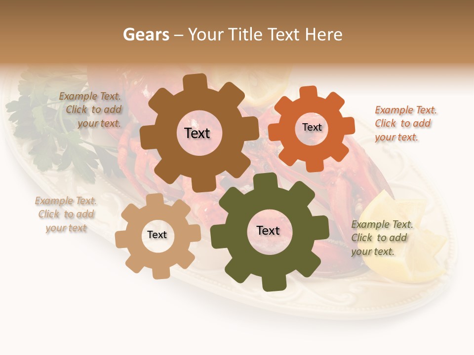 Shell Gourmet Dinner PowerPoint Template