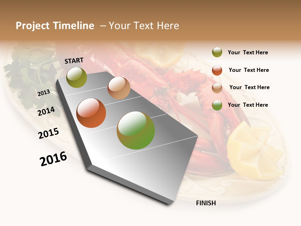 Shell Gourmet Dinner PowerPoint Template