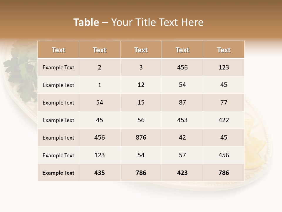 Shell Gourmet Dinner PowerPoint Template