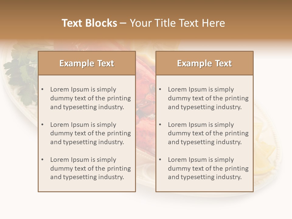Shell Gourmet Dinner PowerPoint Template