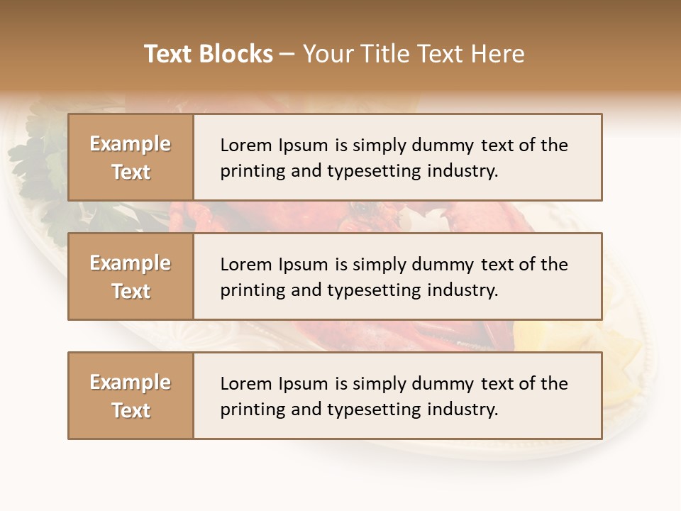 Shell Gourmet Dinner PowerPoint Template