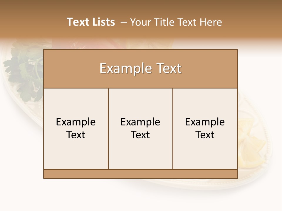 Shell Gourmet Dinner PowerPoint Template