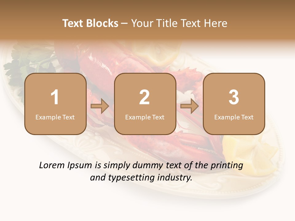 Shell Gourmet Dinner PowerPoint Template