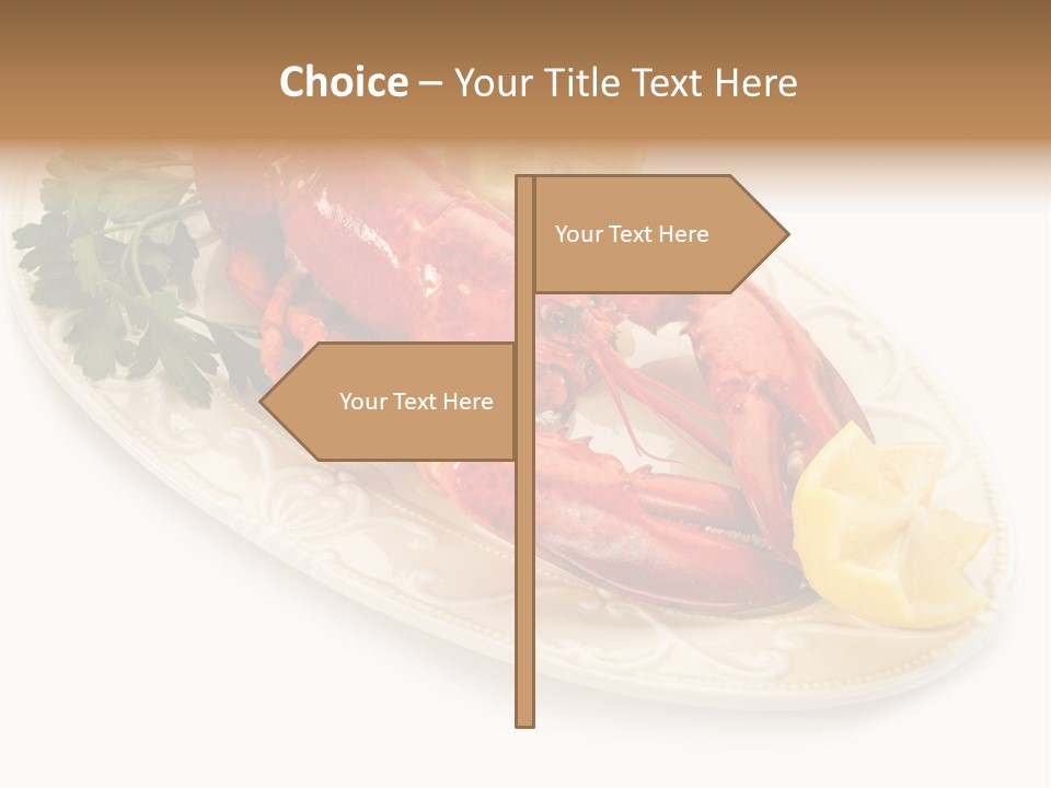 Shell Gourmet Dinner PowerPoint Template