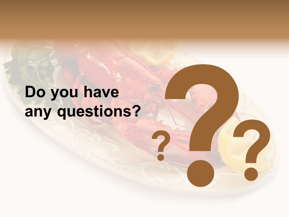 Shell Gourmet Dinner PowerPoint Template