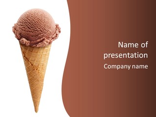 Glacue Ice Cream Sweet Food PowerPoint Template