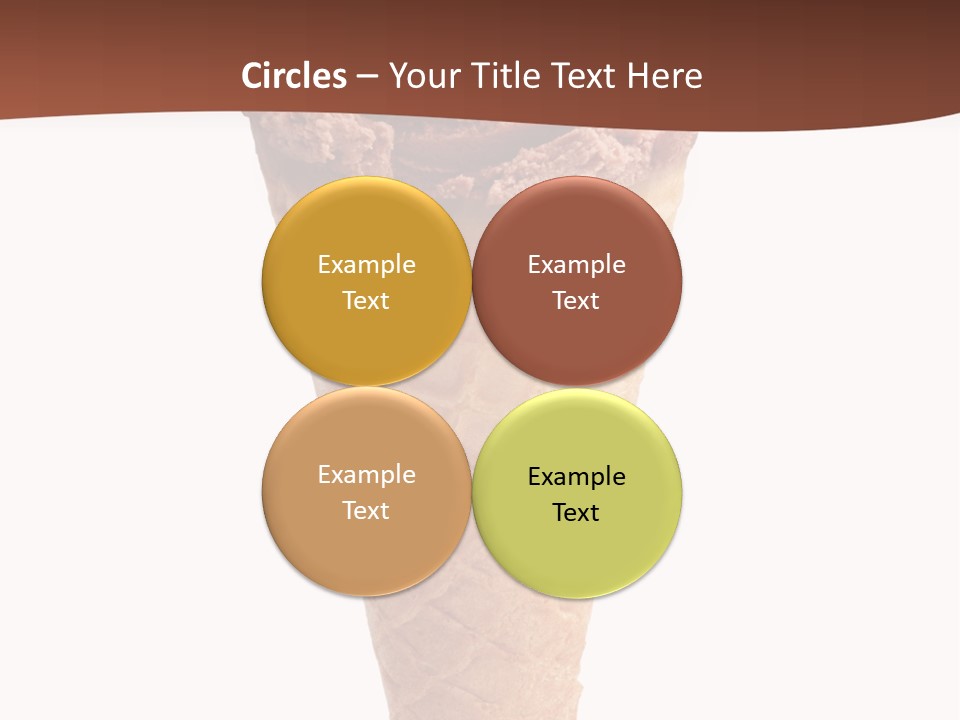 Glacue Ice Cream Sweet Food PowerPoint Template