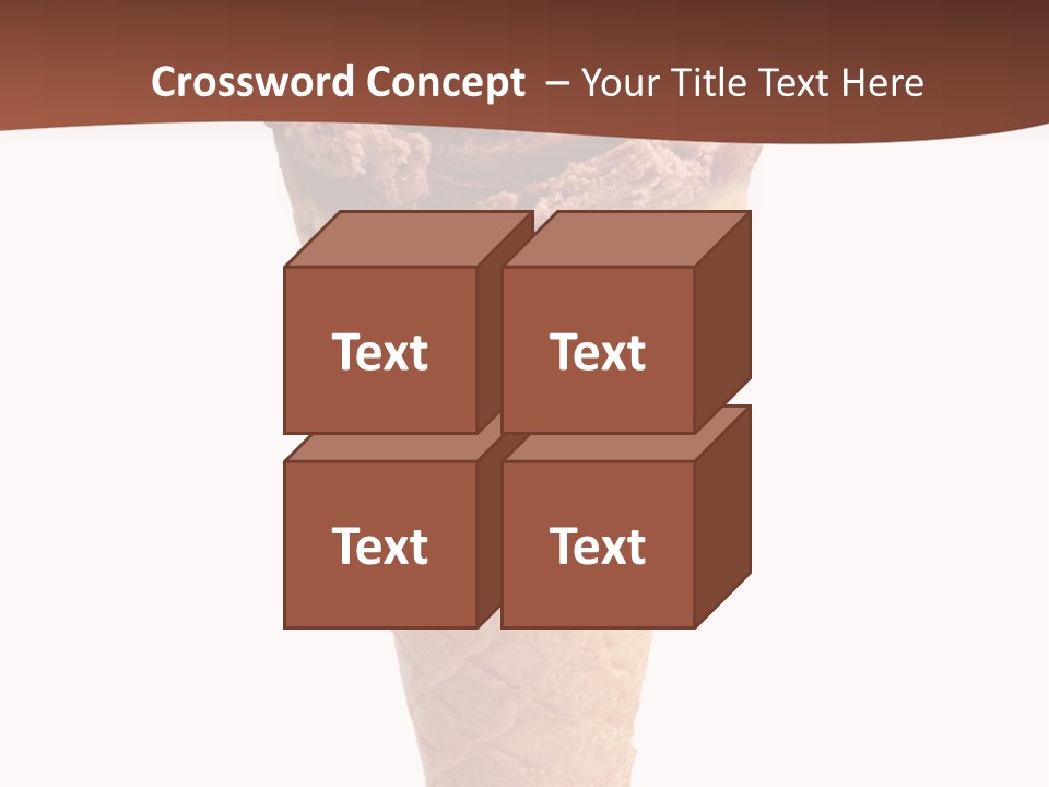 Glacue Ice Cream Sweet Food PowerPoint Template