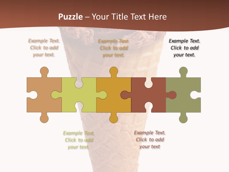 Glacue Ice Cream Sweet Food PowerPoint Template