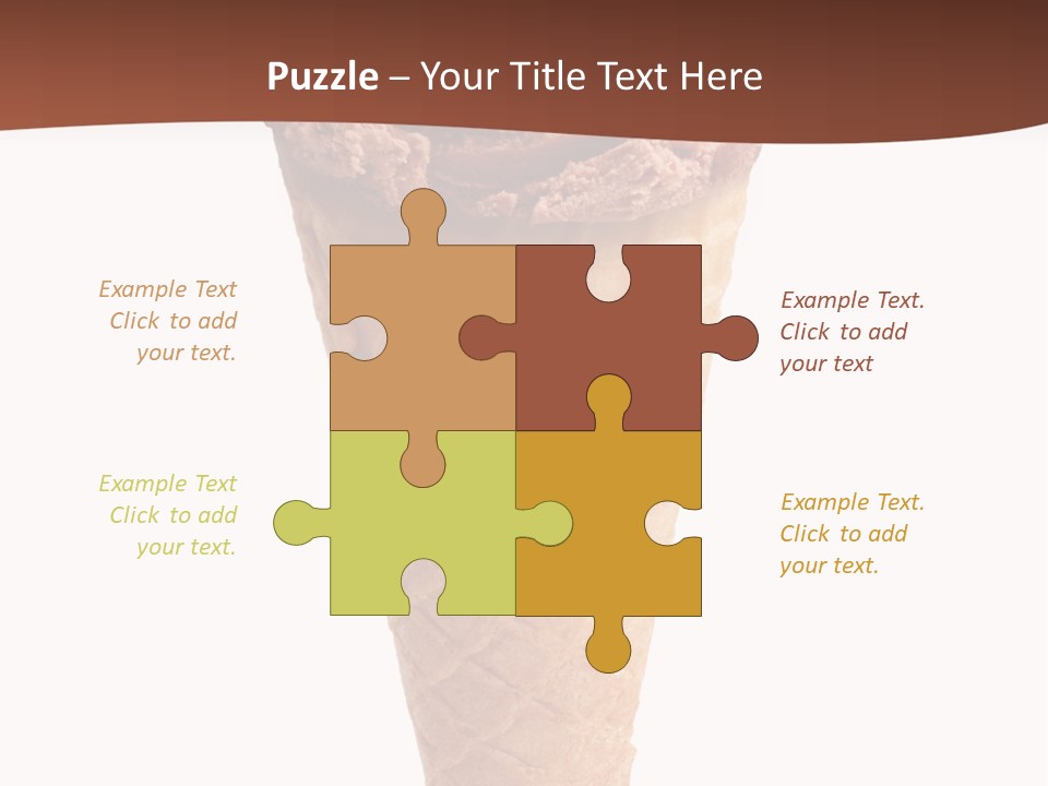 Glacue Ice Cream Sweet Food PowerPoint Template