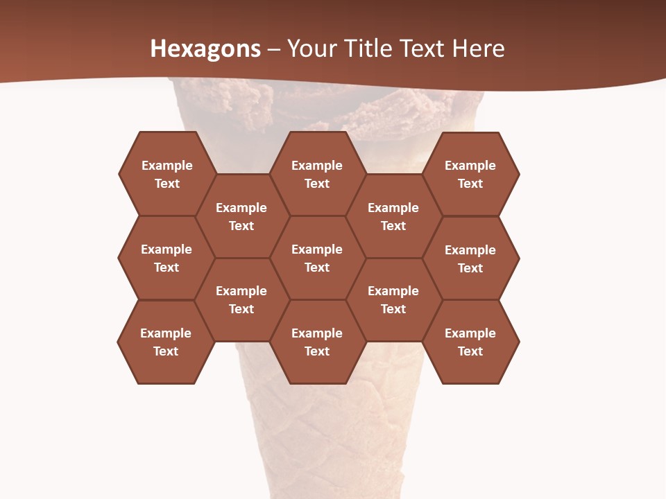 Glacue Ice Cream Sweet Food PowerPoint Template