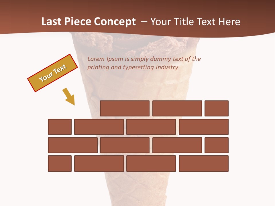 Glacue Ice Cream Sweet Food PowerPoint Template