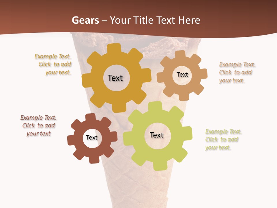 Glacue Ice Cream Sweet Food PowerPoint Template