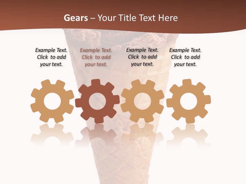 Glacue Ice Cream Sweet Food PowerPoint Template