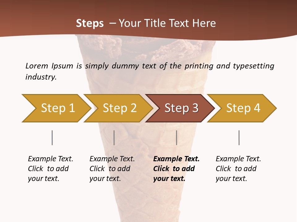 Glacue Ice Cream Sweet Food PowerPoint Template