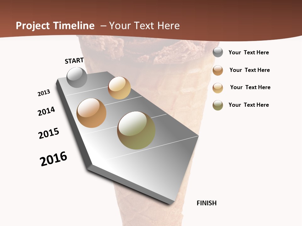 Glacue Ice Cream Sweet Food PowerPoint Template