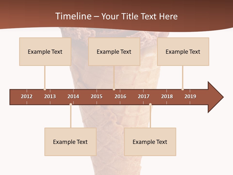 Glacue Ice Cream Sweet Food PowerPoint Template