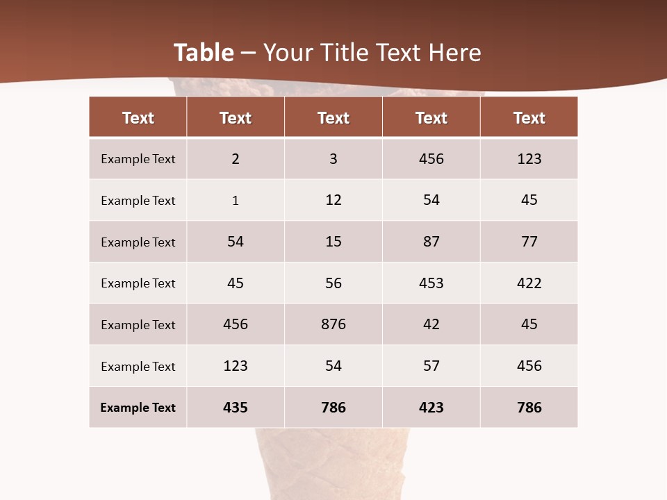 Glacue Ice Cream Sweet Food PowerPoint Template